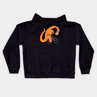 Brachiosaur Bike Kids Hoodie